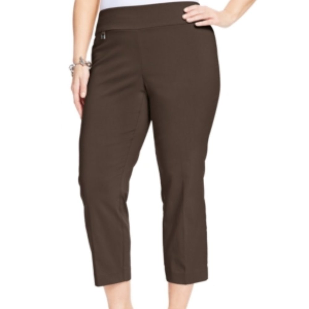 Alfani Plus & Petite Plus Size Tummy-Control Capri